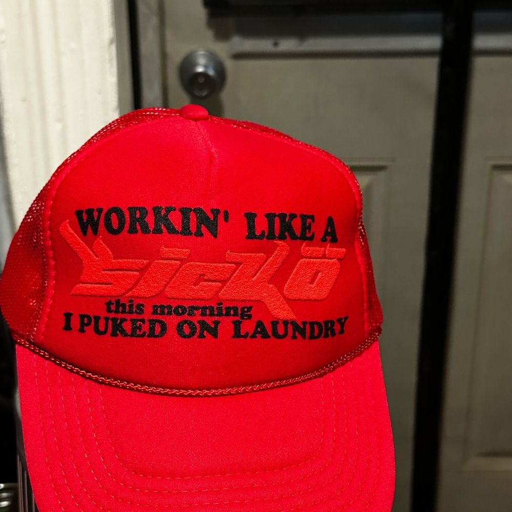 Sicko hat in red